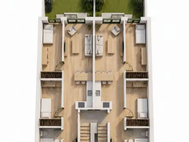 Wohnungen zum Verkauf in Felanitx mit Klimaanlage, Privatgarten und Terrasse