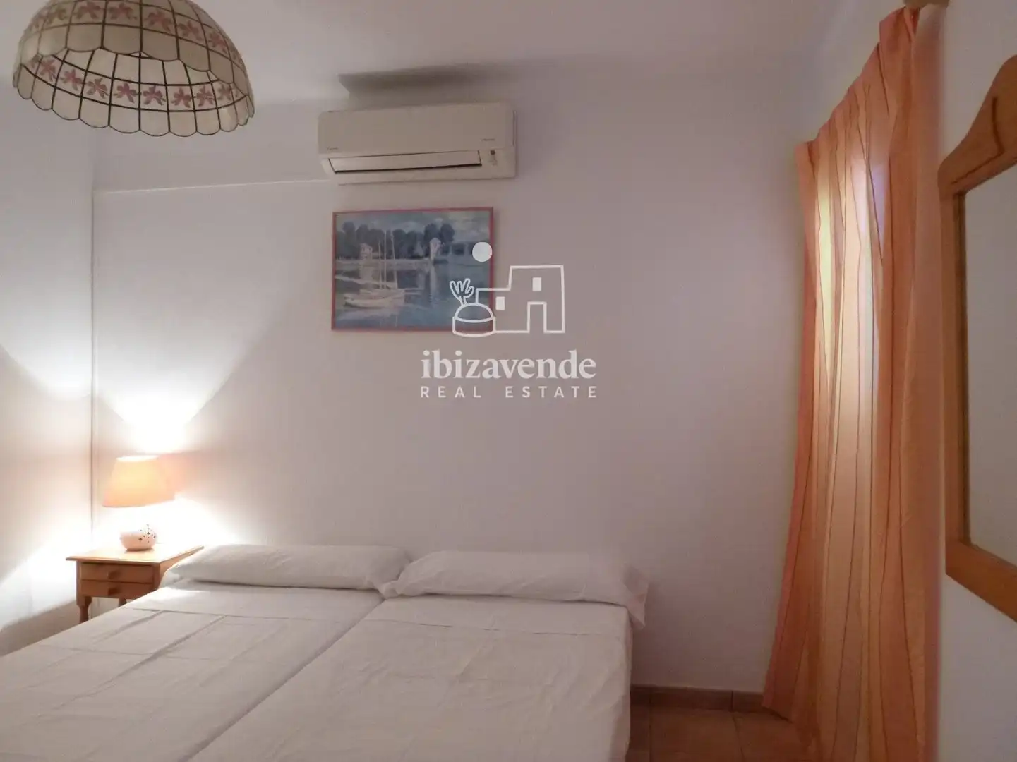 Schlafzimmer von Wohnung zur Miete in Eivissa mit Klimaanlage, Terrasse und Möbliert
