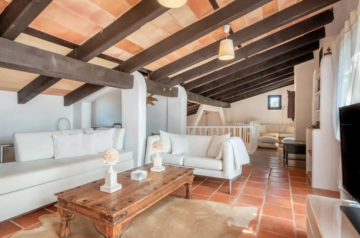 Sala d'estar de Finca rústica en venda en Santanyí amb Calefacció, Terrassa i Traster