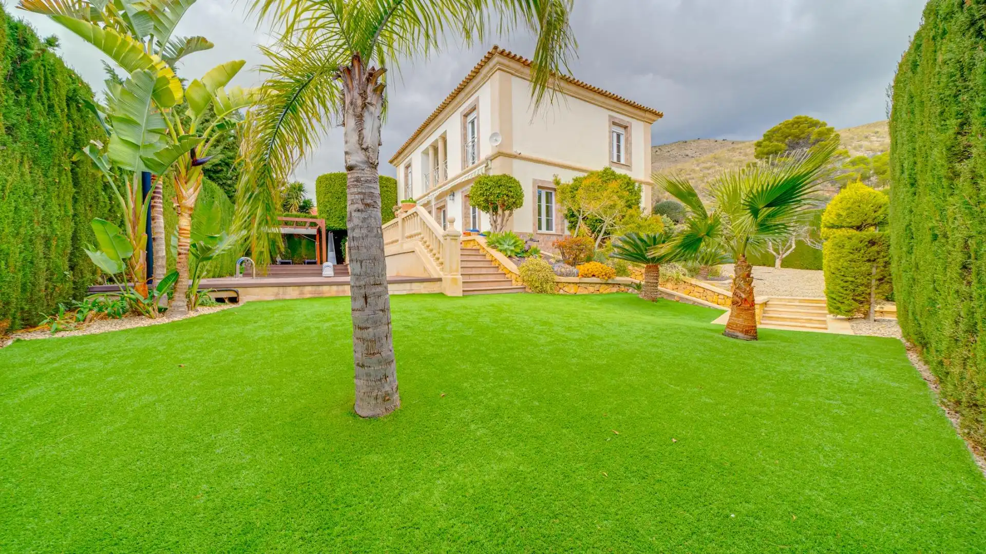 Garten von Haus oder Chalet zum Verkauf in Finestrat mit Klimaanlage, Heizung und Privatgarten