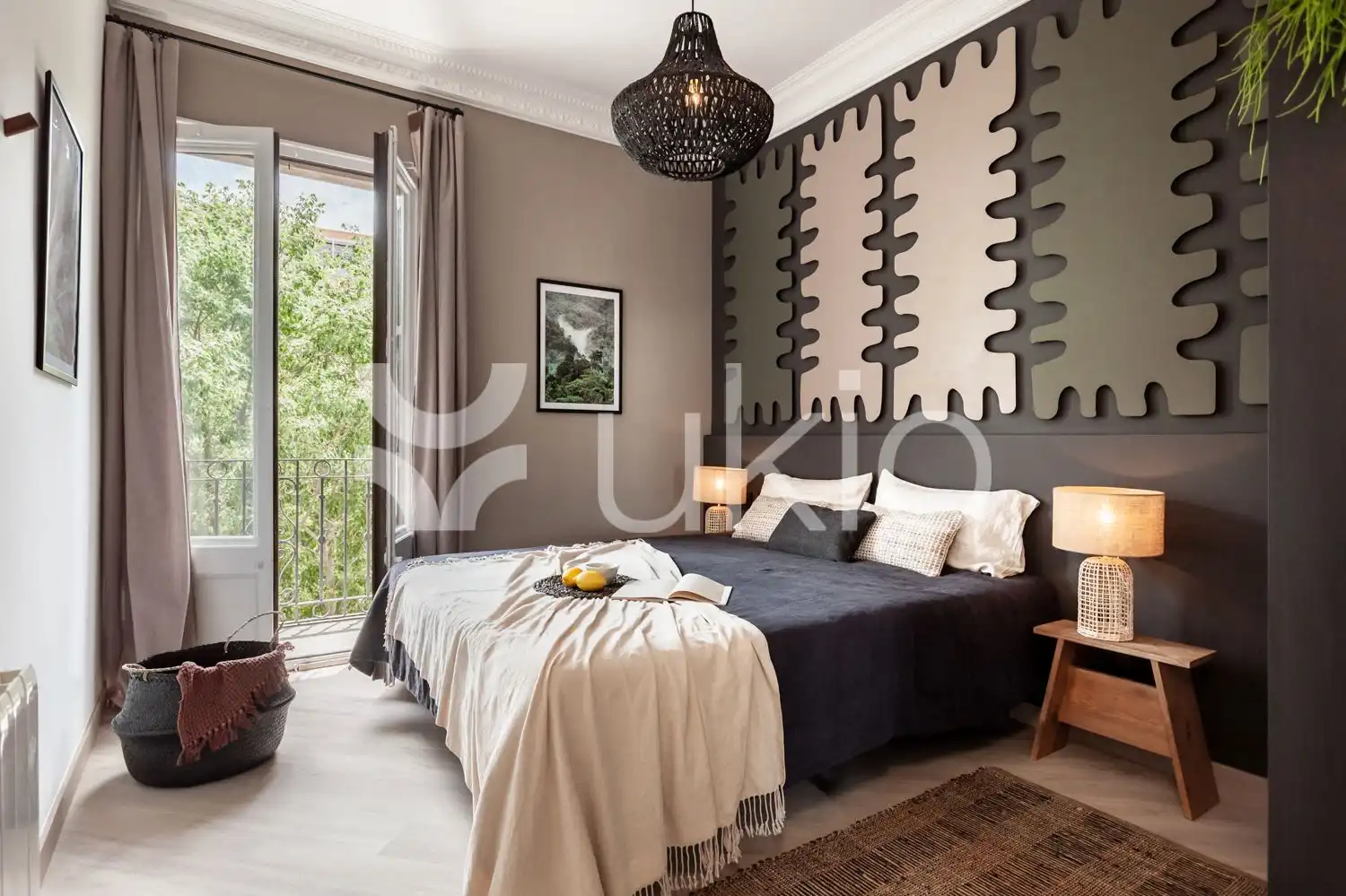 Habitación de Apartamento de alquiler en Barcelona con Aire acondicionado, Amueblado y Horno