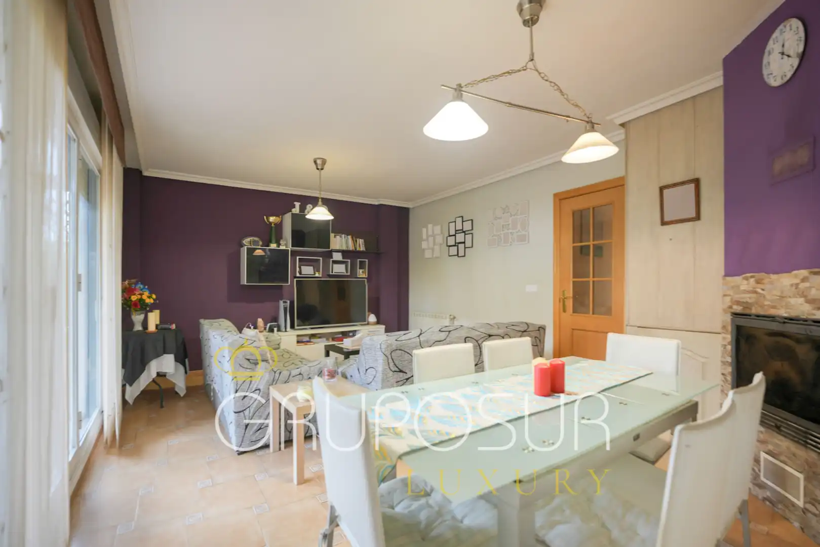 Sala de estar de Casa adosada en venta en Boecillo con Calefacción, Jardín privado y Parquet