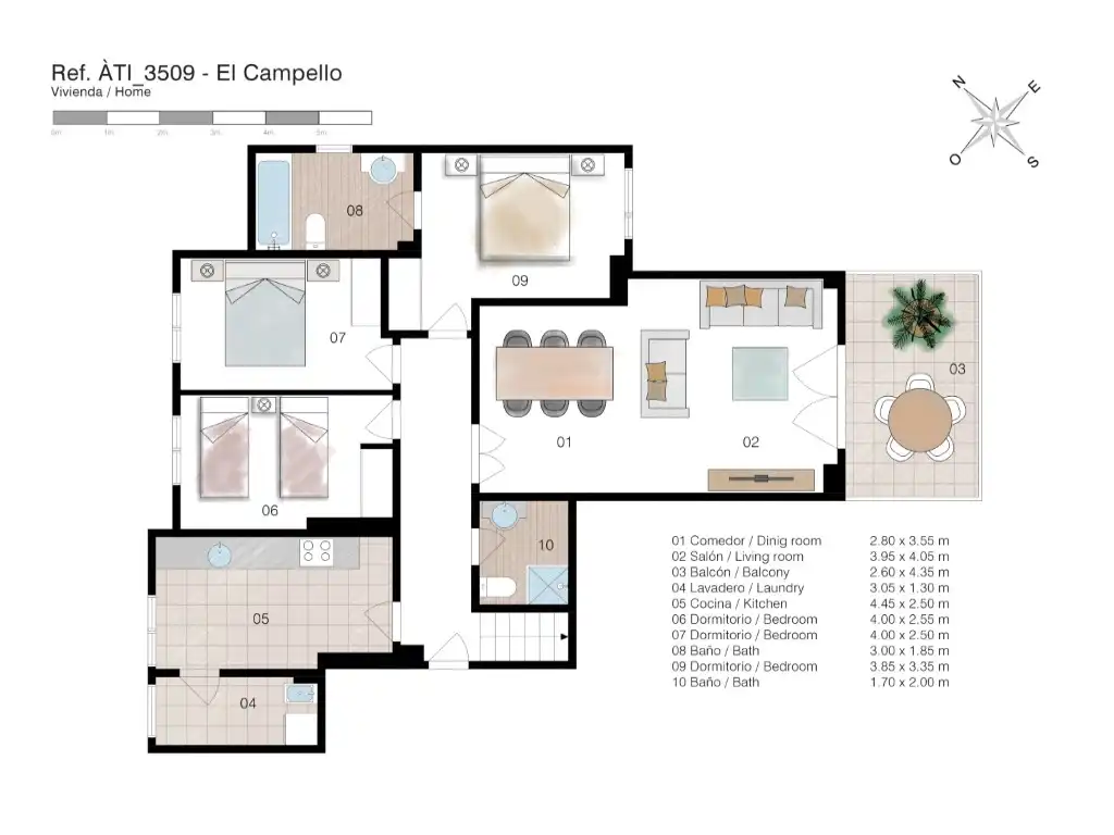 Attic for sale in El Campello  with Air Conditioner, Private garden and Terrace