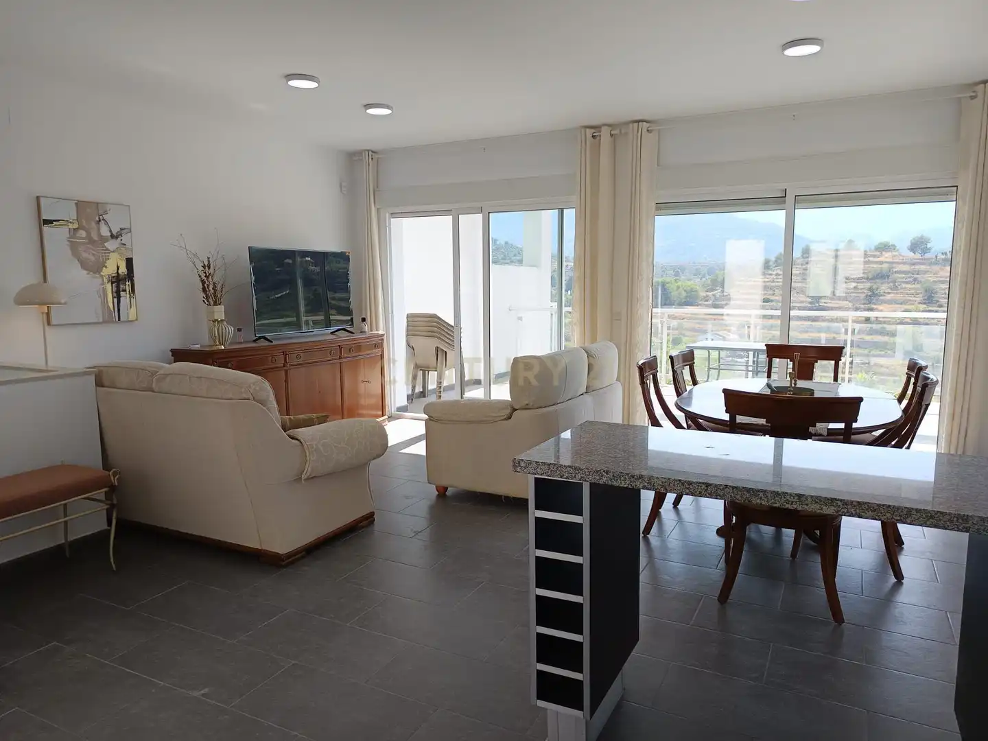 Living room of Houses for sale in Calpe / Calp  with Private garden and Community pool
