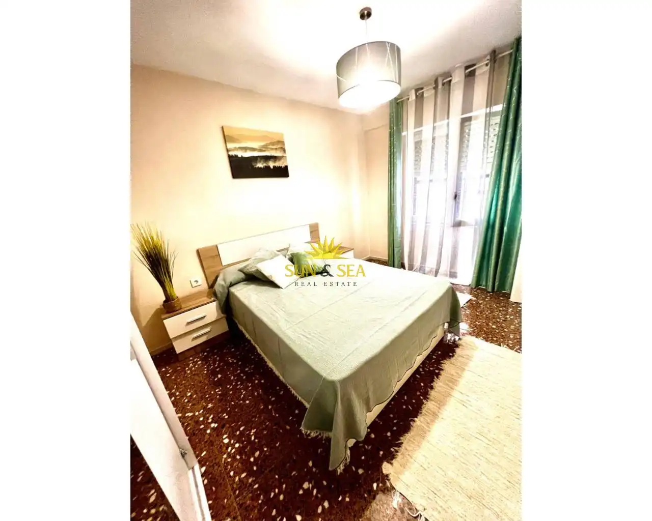 Schlafzimmer von Wohnungen zur Miete in Alicante / Alacant mit Heizung, Terrasse und Waschmaschine