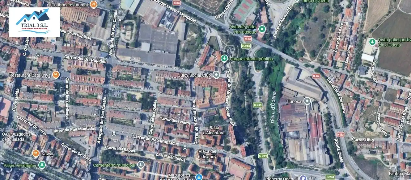 Vista exterior de Pis en venda en Igualada
