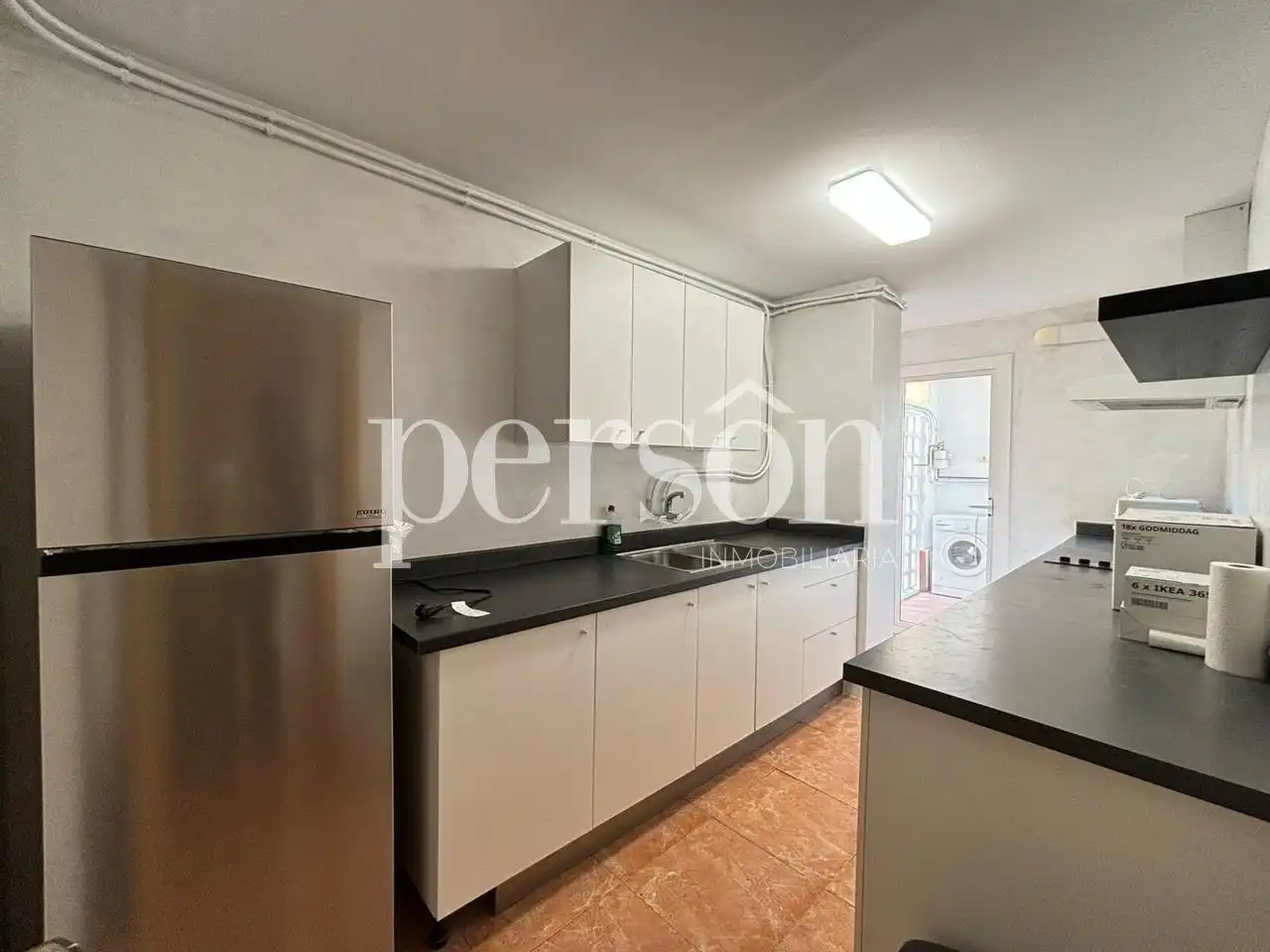 Cocina de Piso de alquiler en Valencia con Aire acondicionado, Amueblado y Balcón