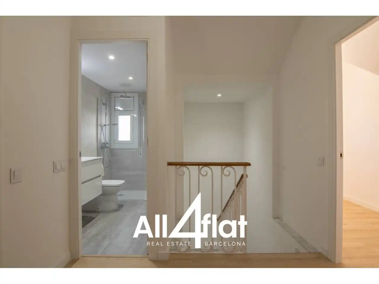 Schlafzimmer von Maisonette zur Miete in Mataró mit Klimaanlage und Parkett
