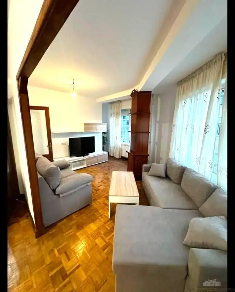 Sala d'estar de Pis en venda en Ourense Capital  amb Calefacció, Parquet i Terrassa