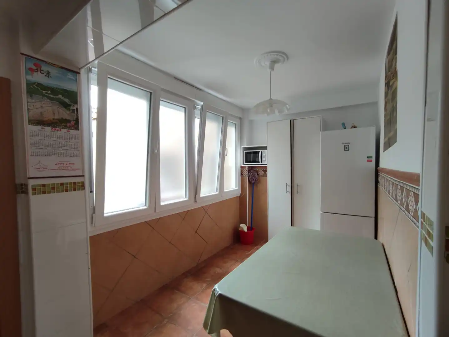 Kitchen of Flat for rent in Gijón   with Heating and Parquet flooring