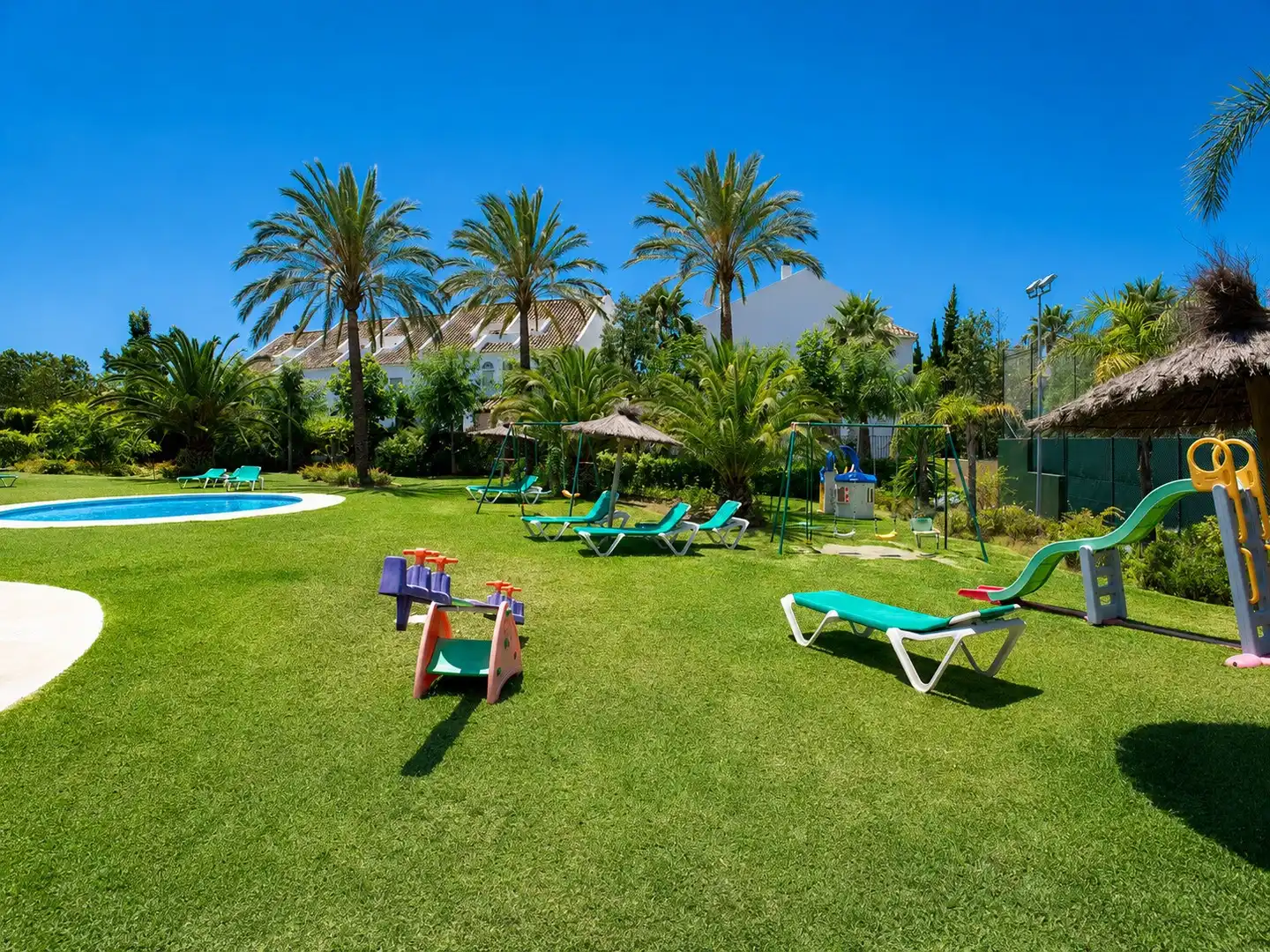 Garden of Houses for rent in Marbella  with Air Conditioner, Heating and Private garden