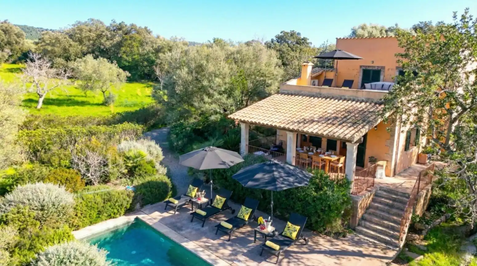Terrace of Houses for rent in Campanet  with Heating, Private garden and Terrace