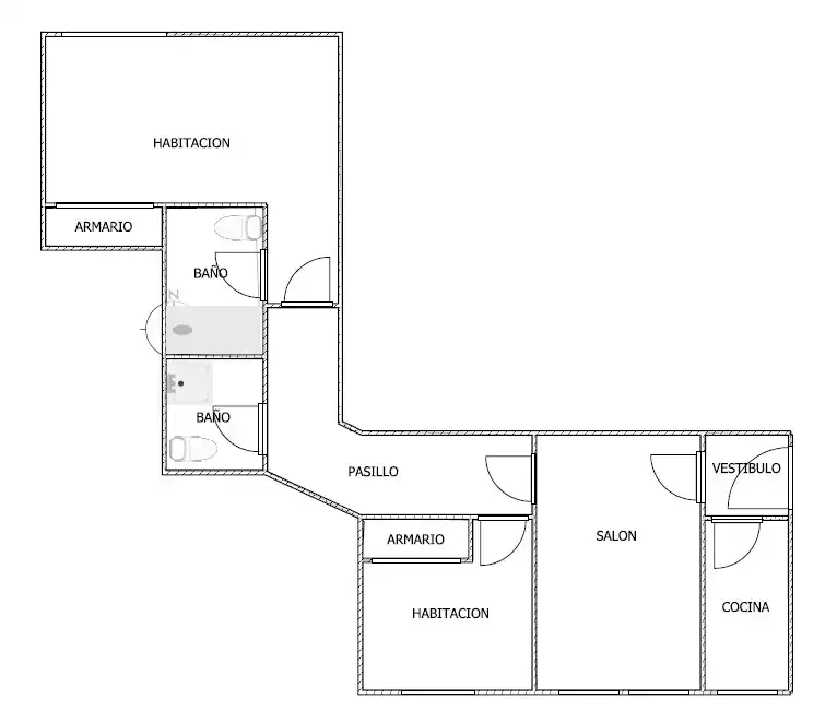Flat for sale in Madrid  with Air Conditioner, Heating and Parquet flooring