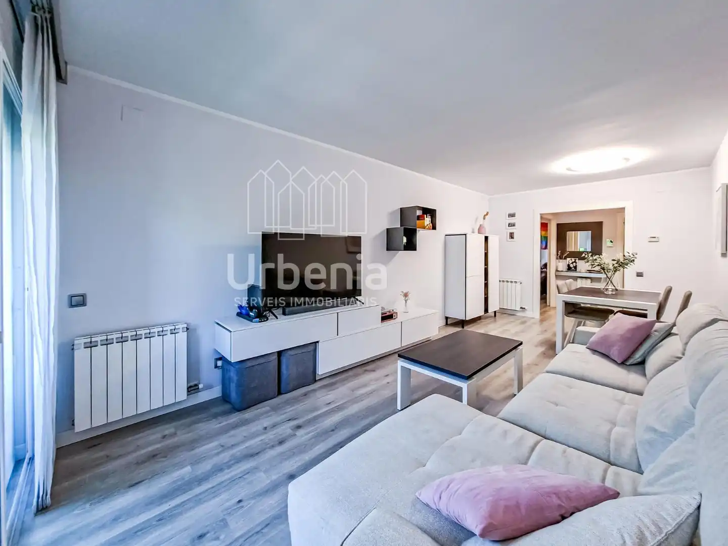 Sala de estar de Piso en venta en Sant Adrià de Besòs con Aire acondicionado, Calefacción y Terraza