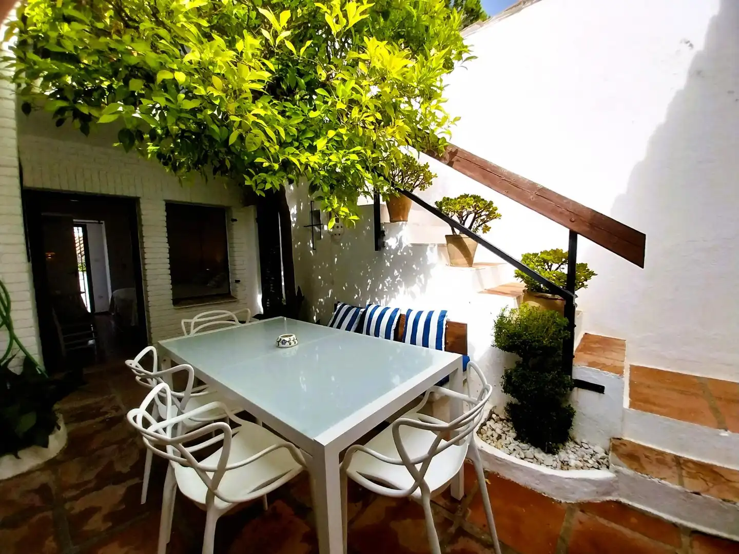 Terrassa de Casa o xalet de lloguer en Mijas amb Jardí privat, Terrassa i Moblat