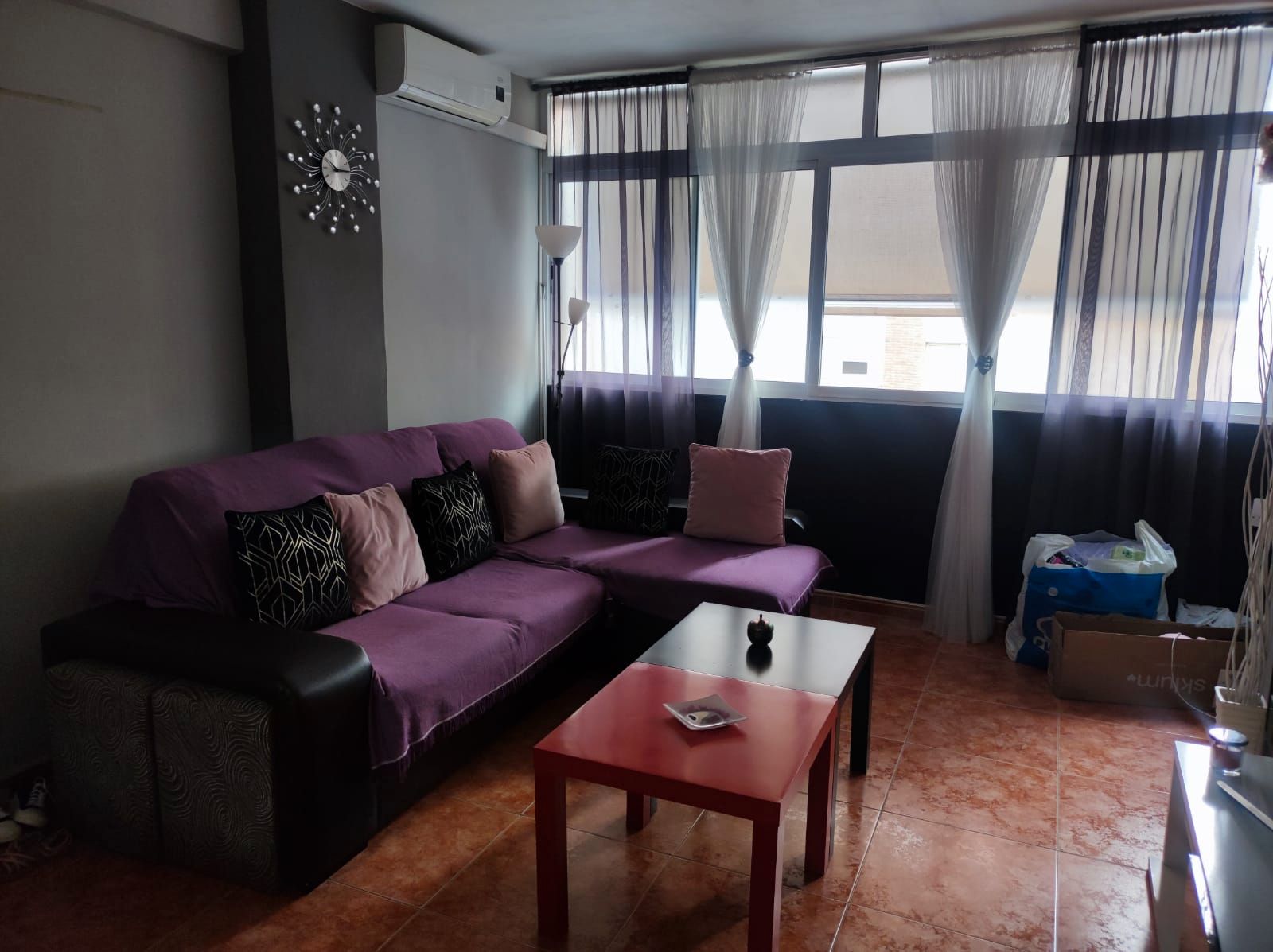 Living room of Flat to rent in Málaga Capital  with Air Conditioner, Furnished and Oven