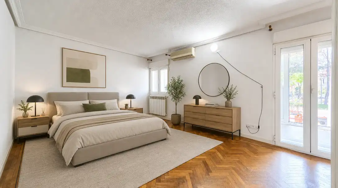 Habitación de Casa adosada en venta en Madrid con Aire acondicionado, Calefacción y Terraza