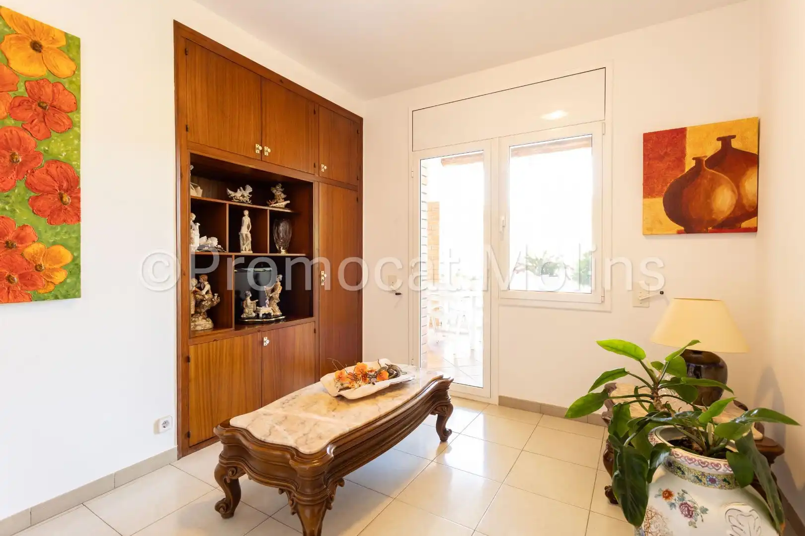Sala de estar de Casa o chalet en venta en La Palma de Cervelló con Calefacción, Jardín privado y Terraza
