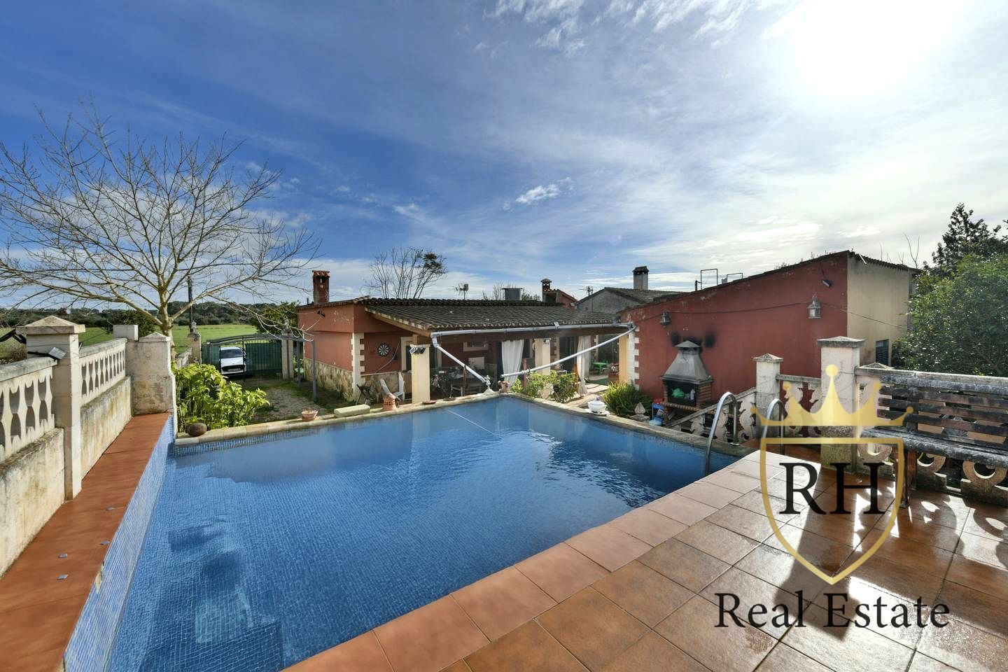 Swimming pool of Houses for sale in Algaida  with Private garden, Terrace and Storage room