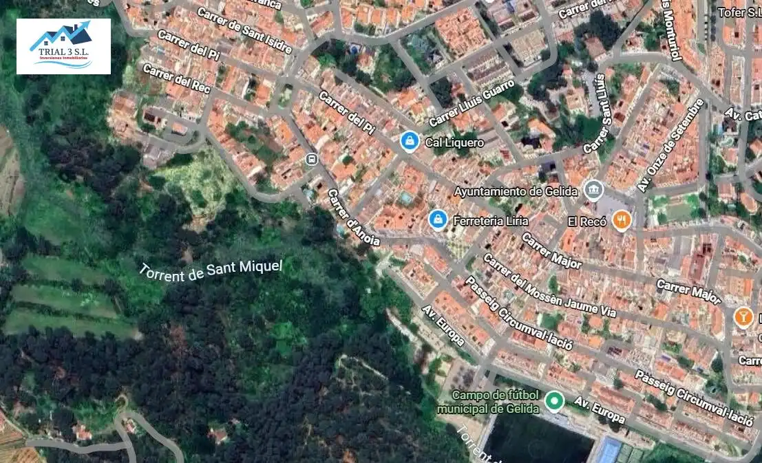 Vista exterior de Piso en venta en Gelida