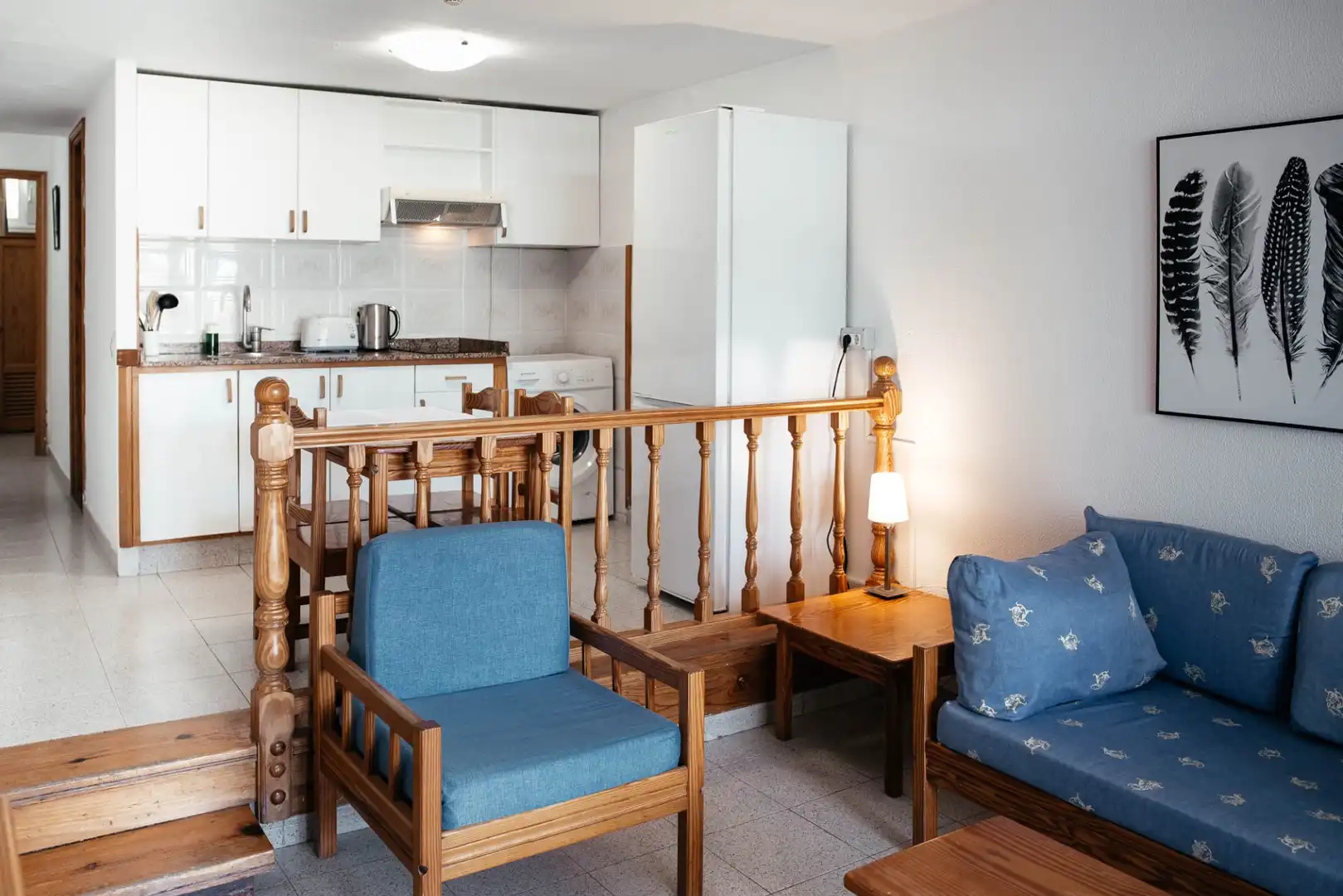 Wohnzimmer von Wohnungen zum Verkauf in San Bartolomé de Tirajana mit Terrasse, Möbliert und Waschmaschine