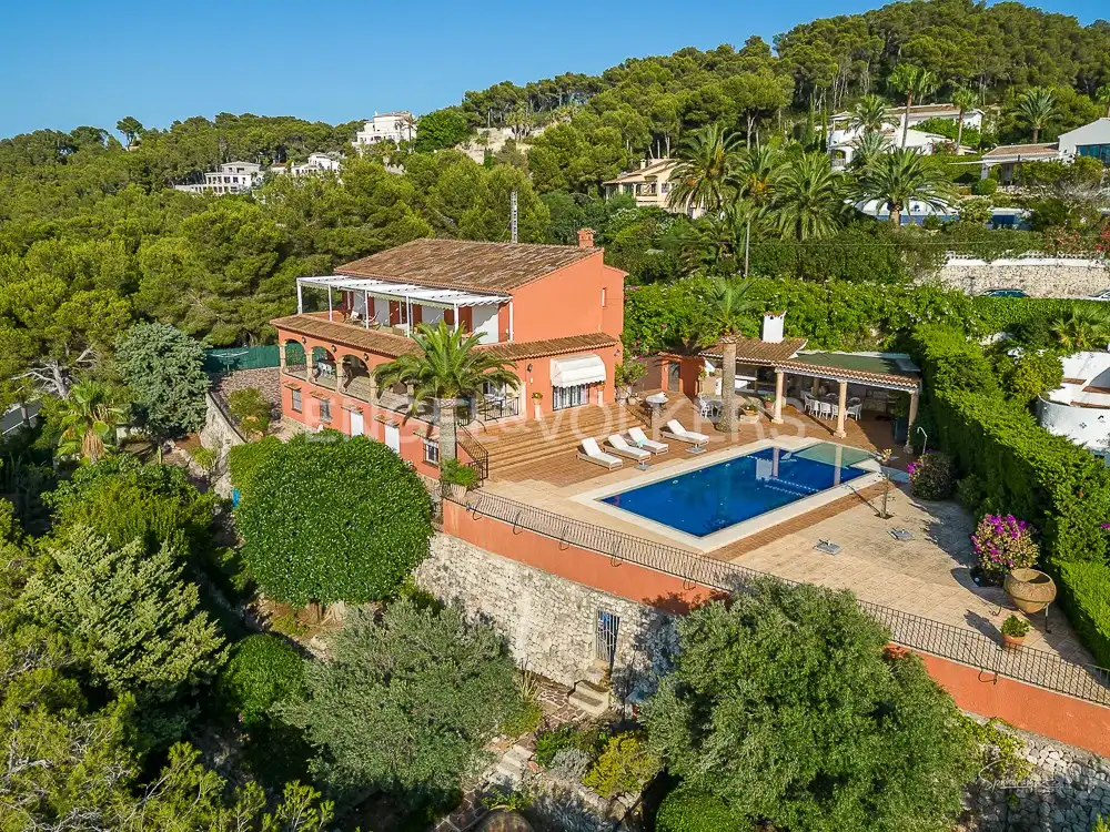 Außenansicht von Haus oder Chalet zur Miete in Jávea / Xàbia mit Klimaanlage, Heizung und Privatgarten