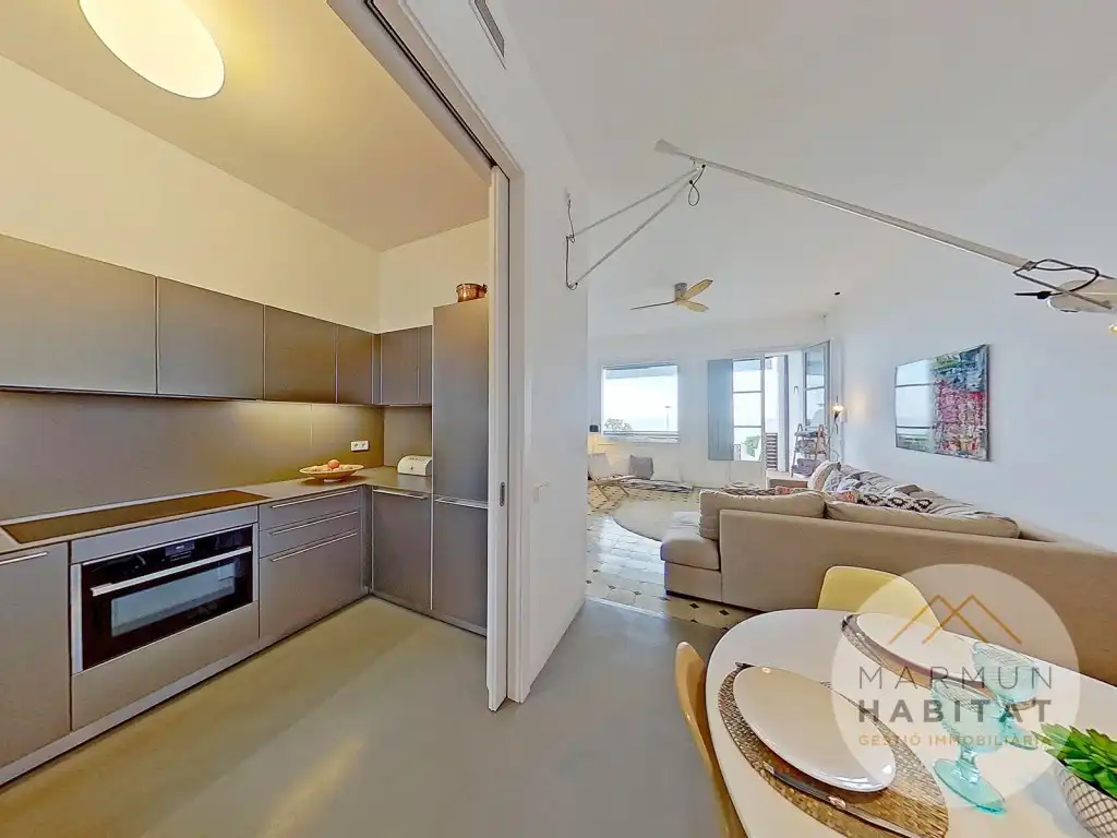 Cocina de Casa o chalet de alquiler en Caldes d'Estrac con Terraza, Piscina y Amueblado