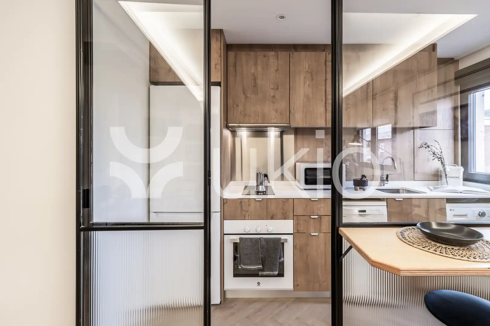 Küche von Wohnung zur Miete in Madrid mit Klimaanlage, Heizung und Möbliert