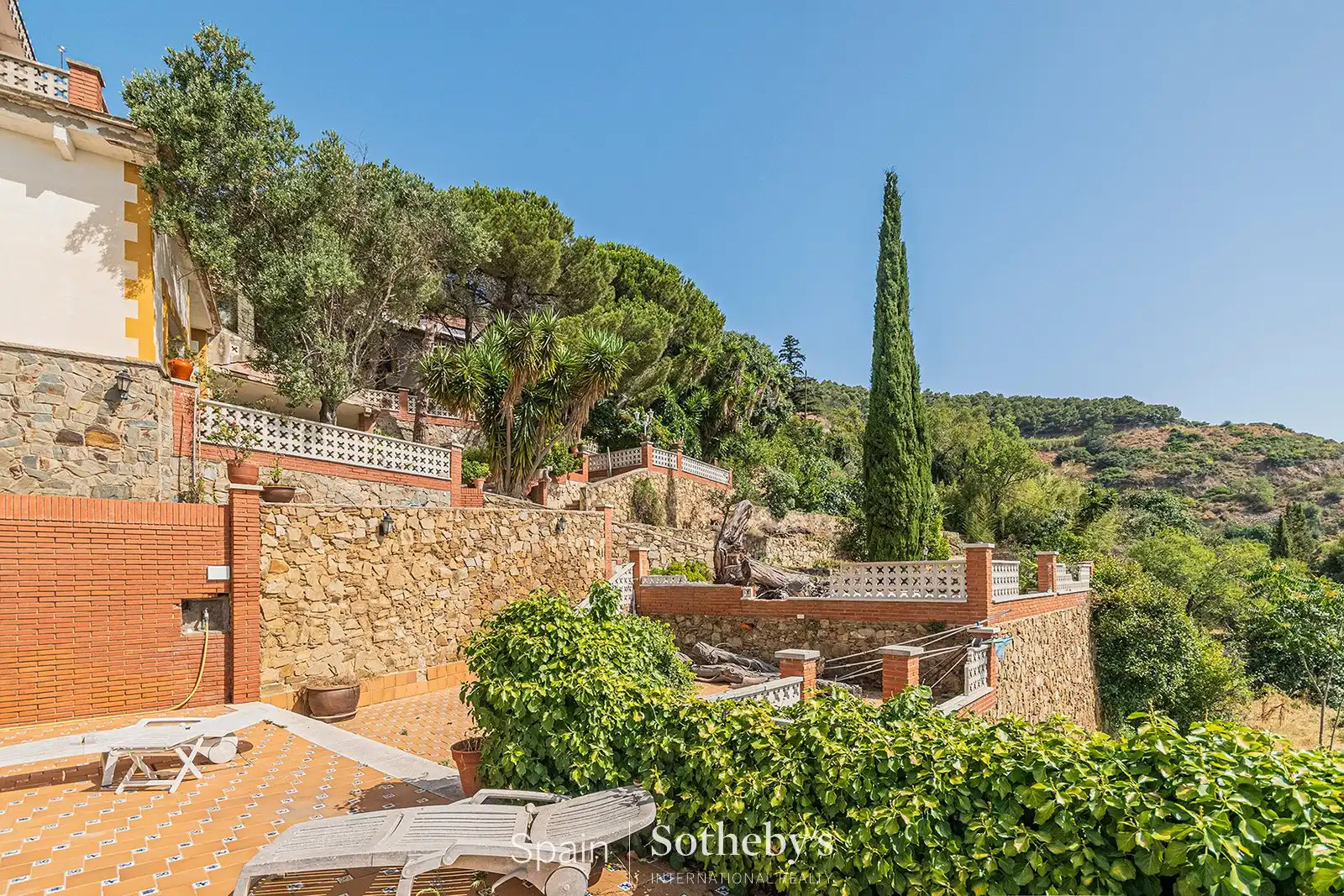 Terrassa de Casa o xalet en venda en Barcelona amb Aire condicionat, Calefacció i Jardí privat
