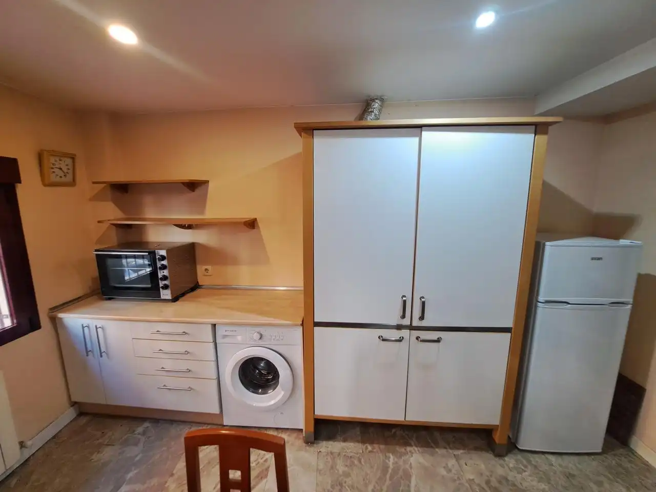 Cocina de Apartamento de alquiler en Zaragoza con Aire acondicionado, Calefacción y Parquet