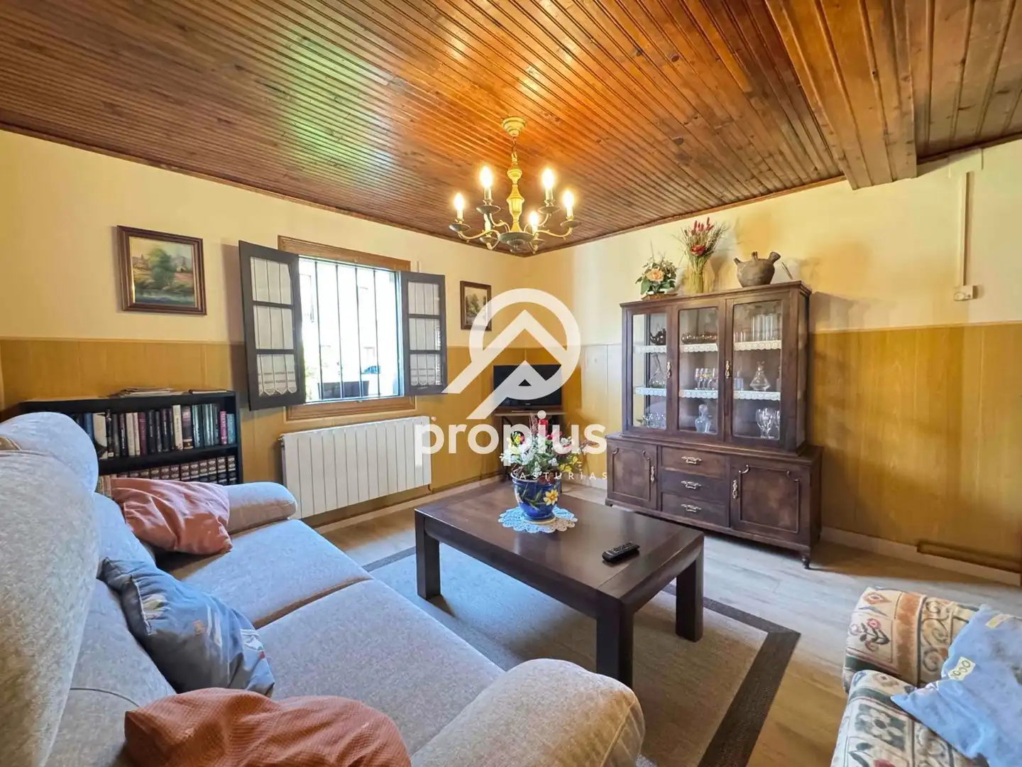 Sala de estar de Casa o chalet en venta en Parres con Calefacción, Jardín privado y Parquet