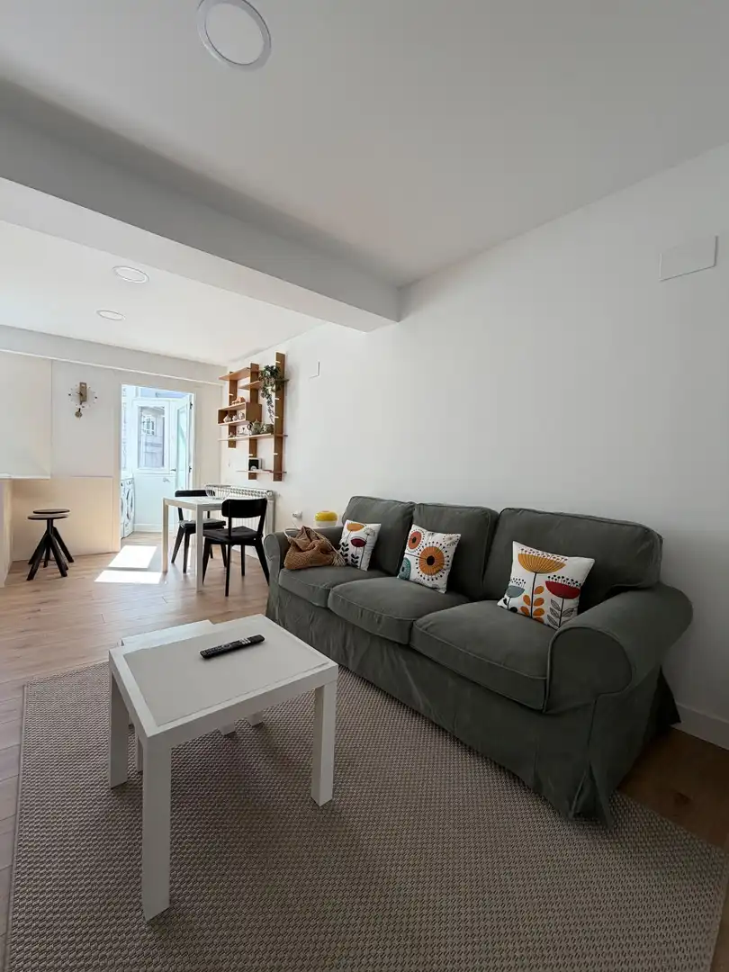 Sala d'estar de Apartament de lloguer en Lugo amb Calefacció i Moblat