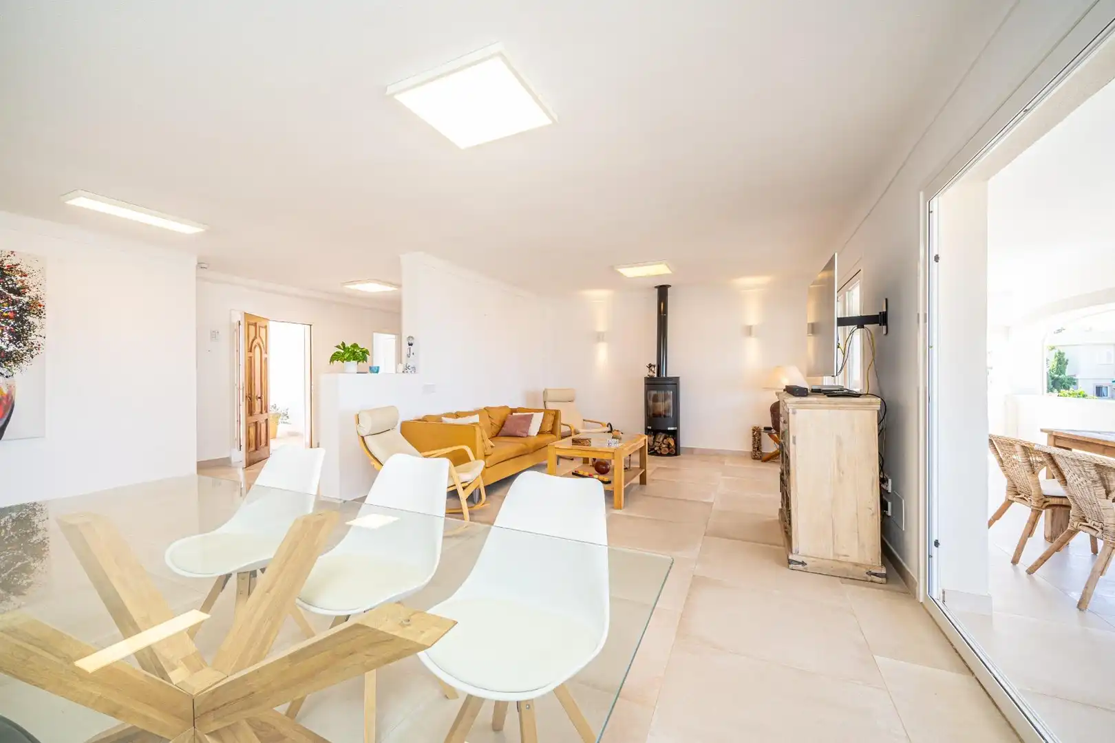 Living room of Houses for rent in Llucmajor  with Air Conditioner, Private garden and Terrace