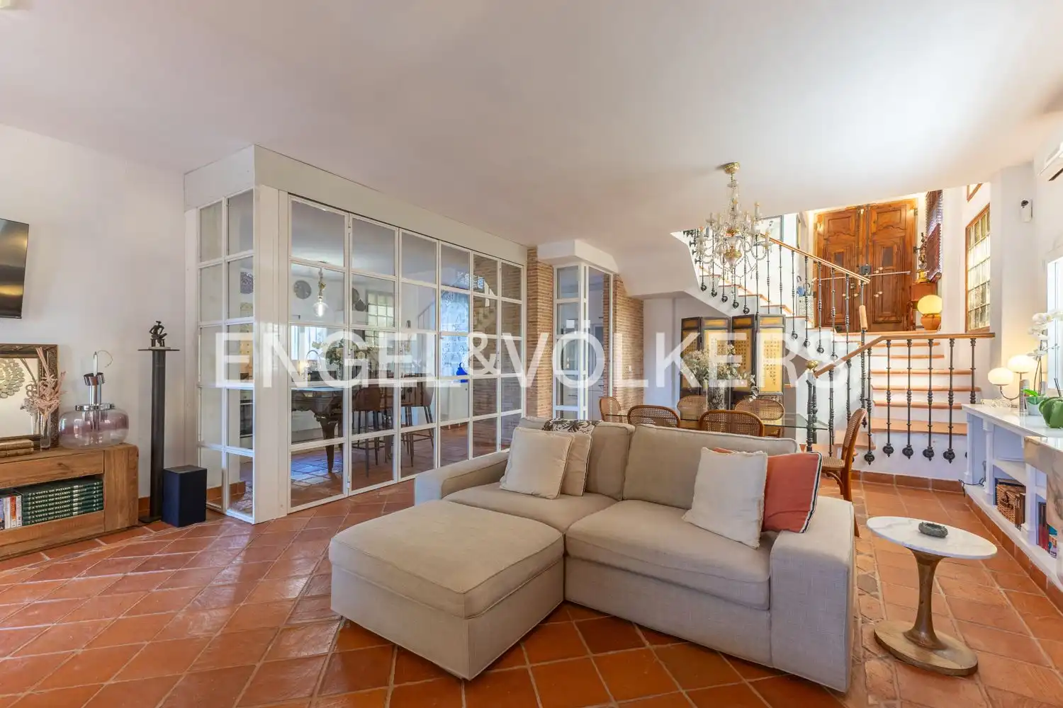 Living room of Houses for rent in Riba-roja de Túria  with Air Conditioner, Heating and Private garden
