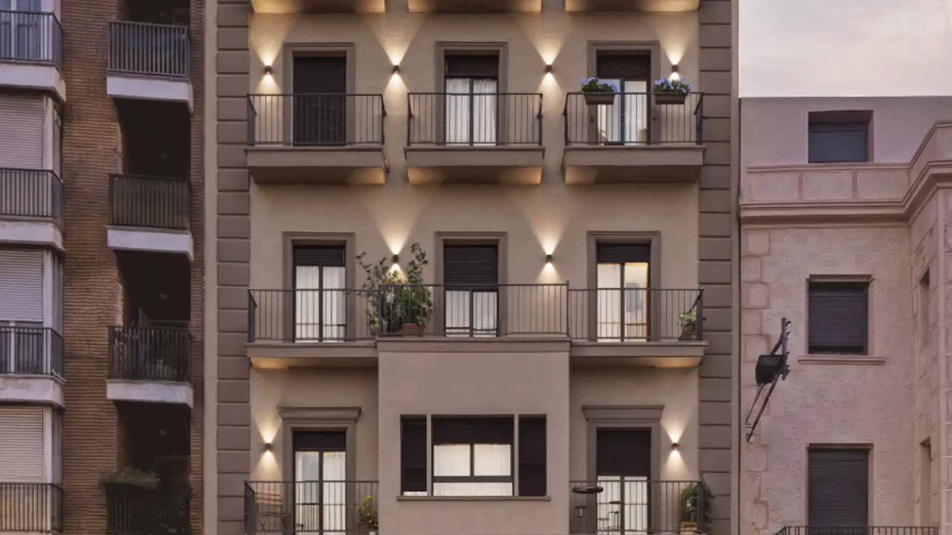 Exterior view of Flat for sale in  Lleida Capital  with Air Conditioner, Heating and Balcony