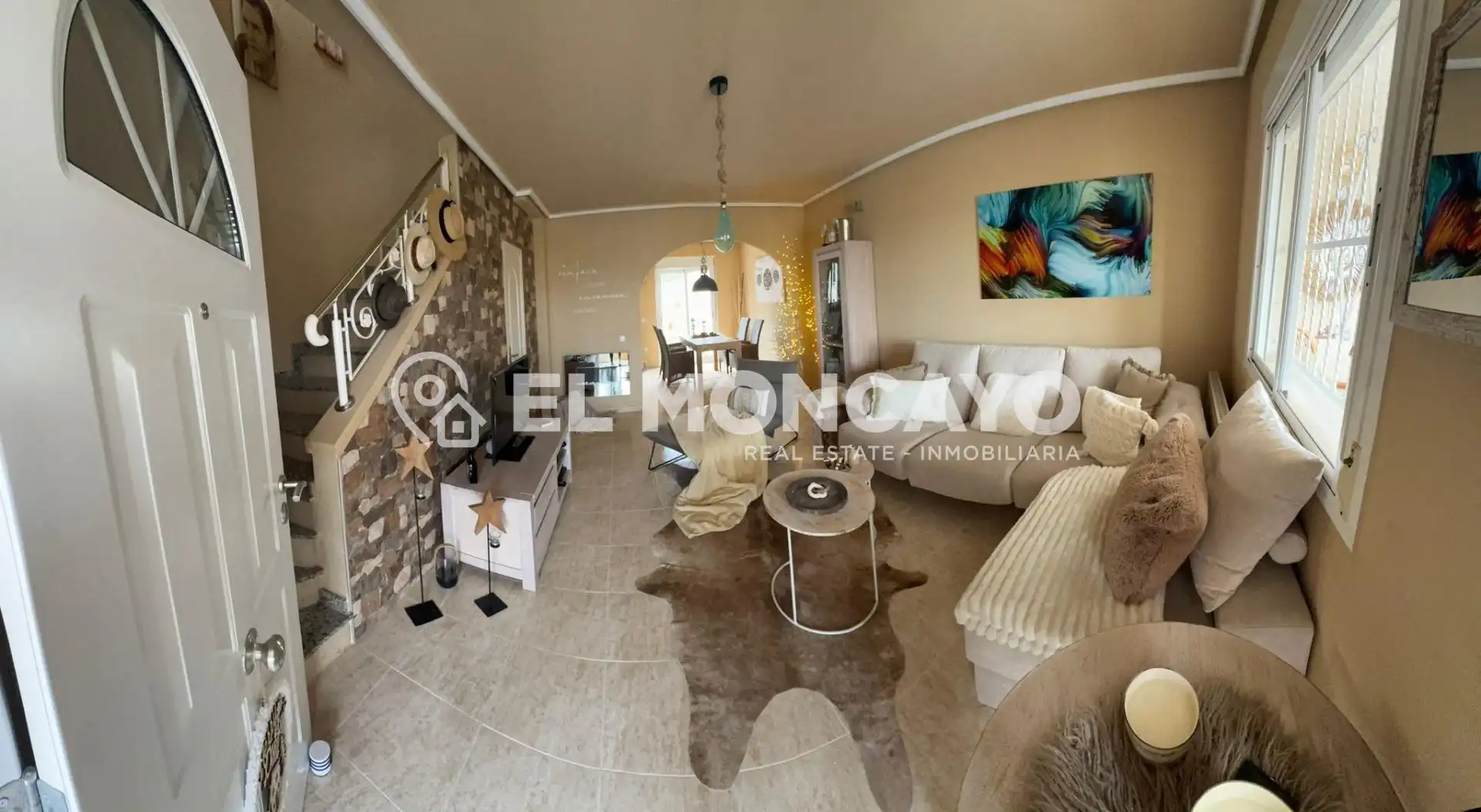 Sala de estar de Casa adosada en venta en Rojales con Aire acondicionado, Calefacción y Jardín privado