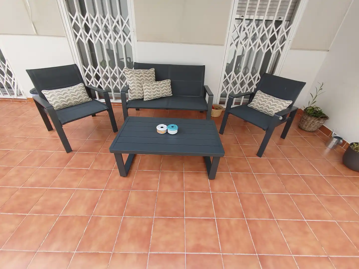 Terrasse von Wohnung zum Verkauf in Vilallonga del Camp mit Klimaanlage, Heizung und Privatgarten