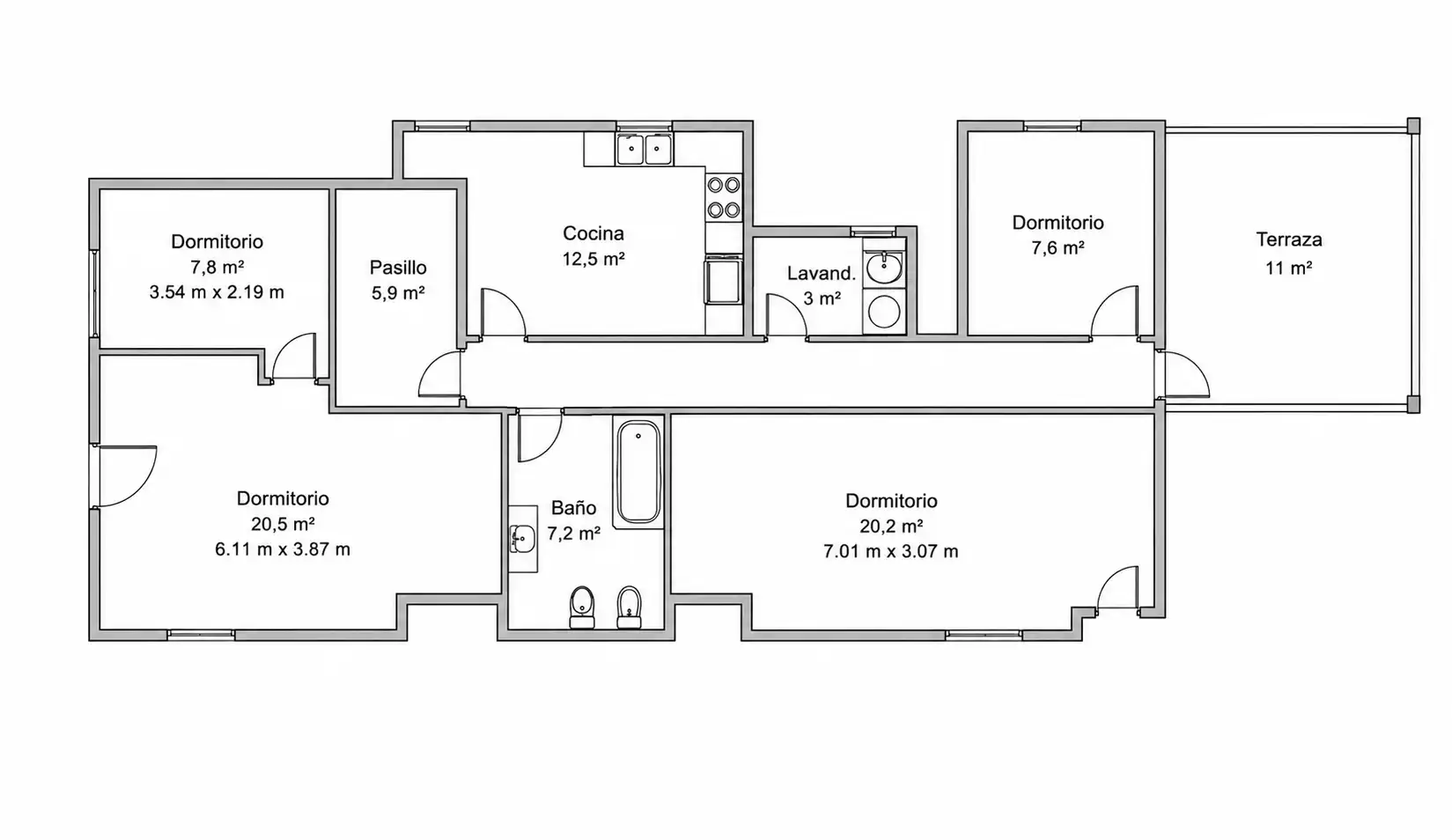 Piso en venta en Sollana con Balcón
