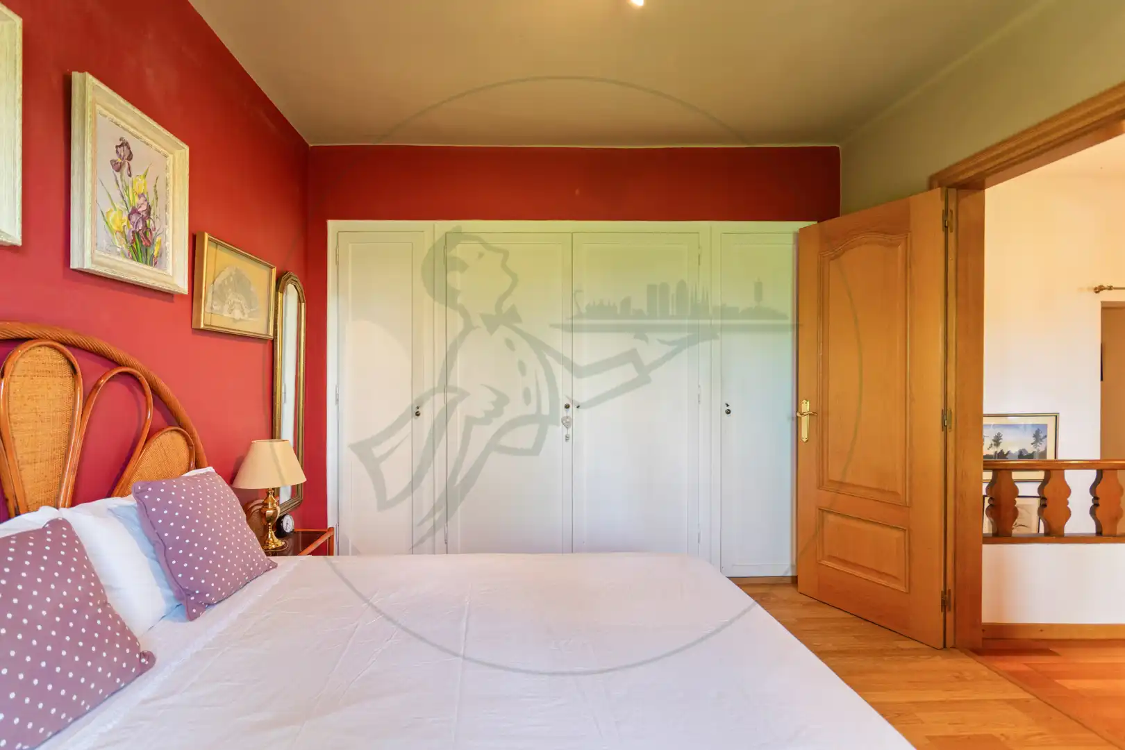 Bedroom of Houses for sale in Sant Cugat del Vallès  with Heating, Private garden and Parquet flooring