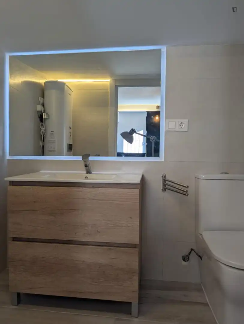 Bathroom of Houses for rent in Madrid  with Air Conditioner, Furnished and Washing machine