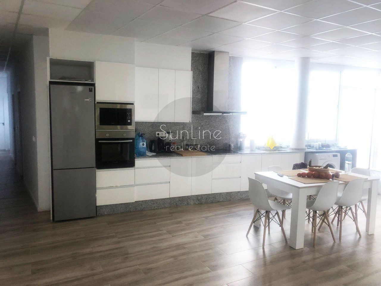 Kitchen of Flat to rent in  Valencia Capital  with Terrace, Furnished and Balcony