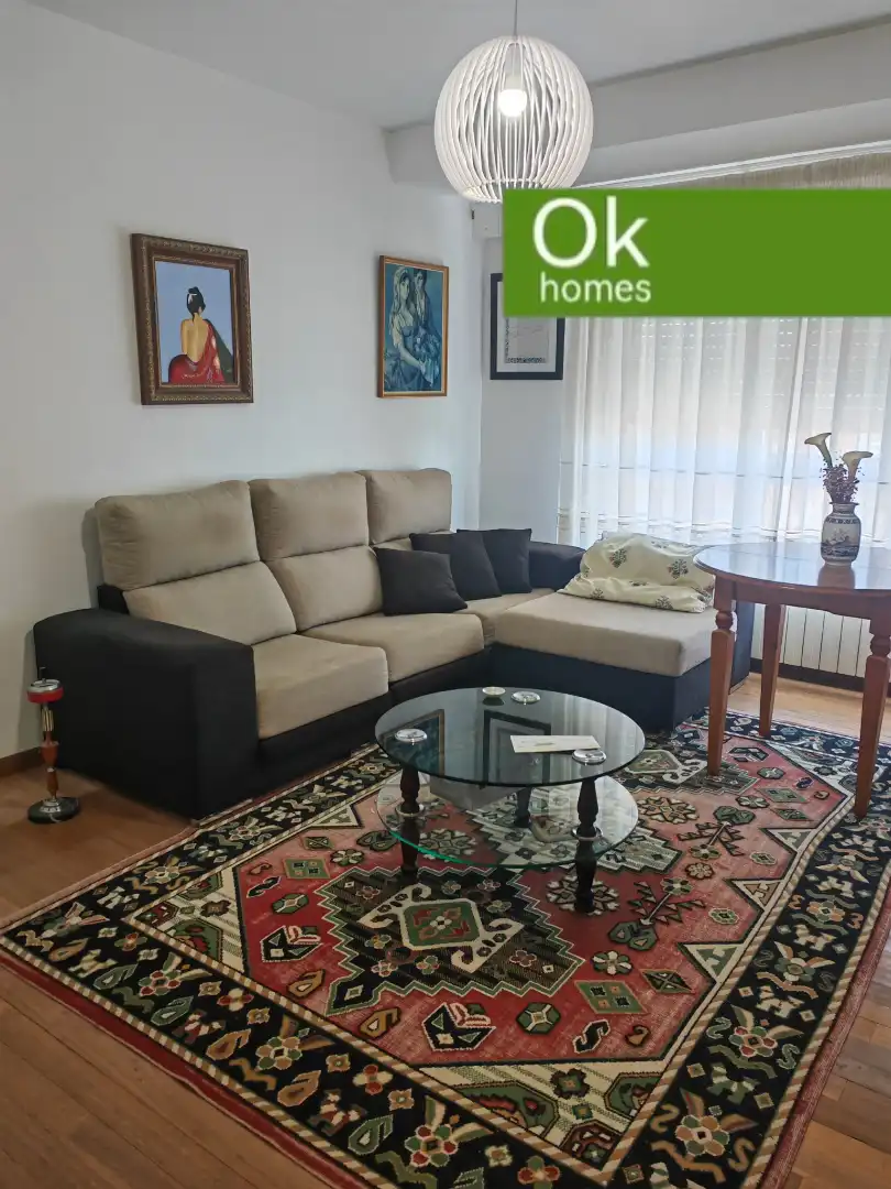 Sala de estar de Piso en venta en Curtis con Calefacción, Parquet y Amueblado