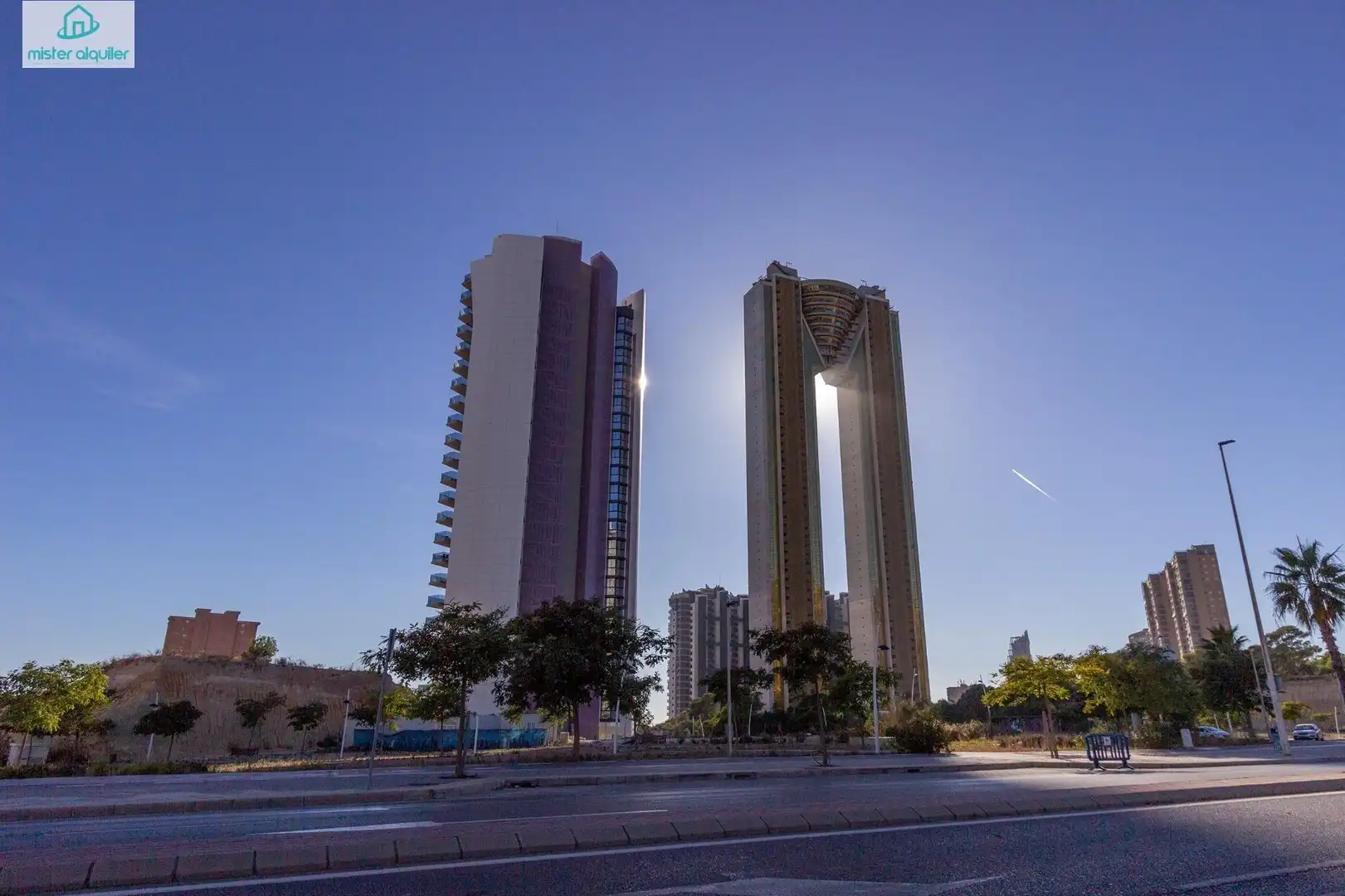 Exterior view of Apartments for rent in Benidorm  with Air Conditioner, Heating and Private garden