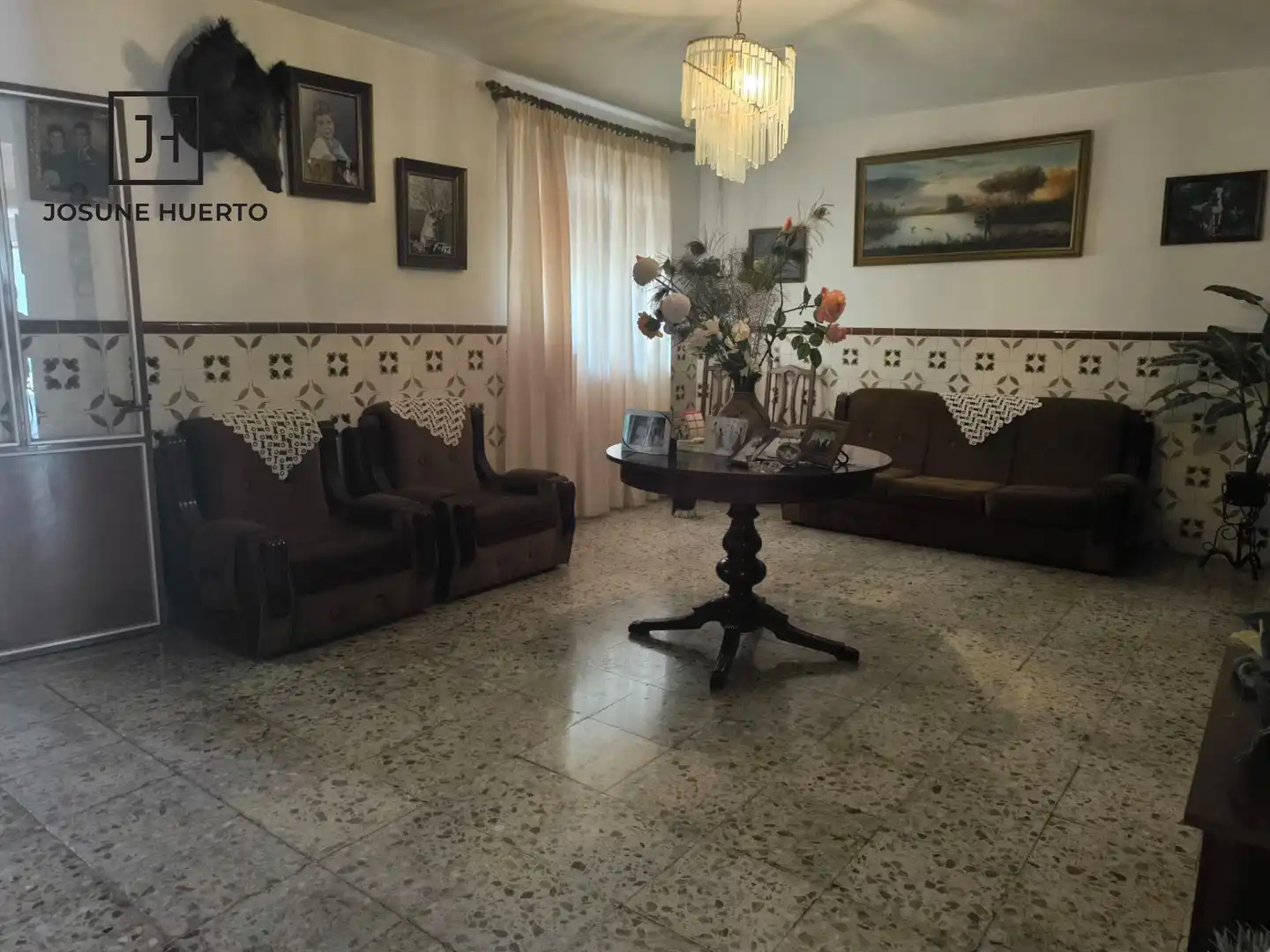 Sala d'estar de Finca rústica en venda en Esparragosa de la Serena amb Moblat