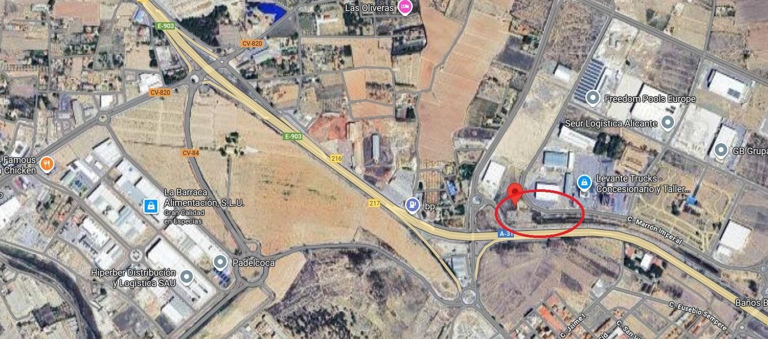 Vista exterior de Terreny industrial en venda en Monforte del Cid