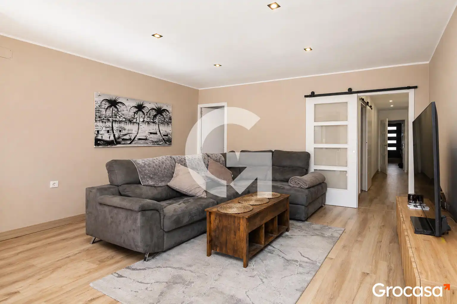 Living room of Detached homes for sale in Vallirana  with Air Conditioner, Terrace and Storage room