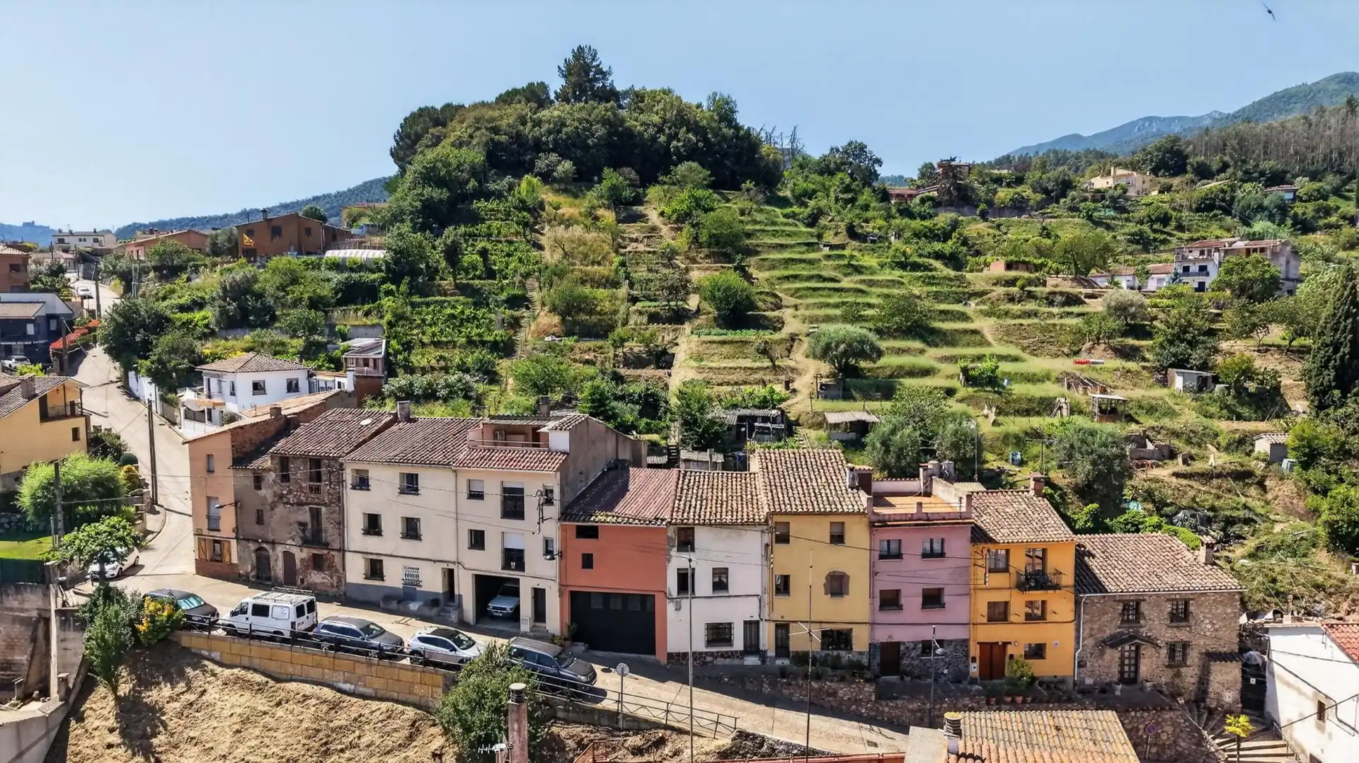 Vista exterior de Casa adosada en venta en Arbúcies