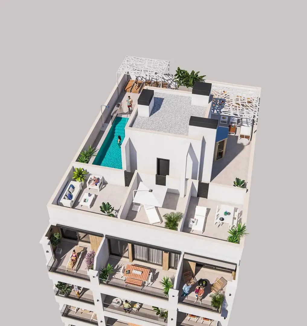 Terrassa de Apartament en venda en Torrevieja amb Piscina comunitària