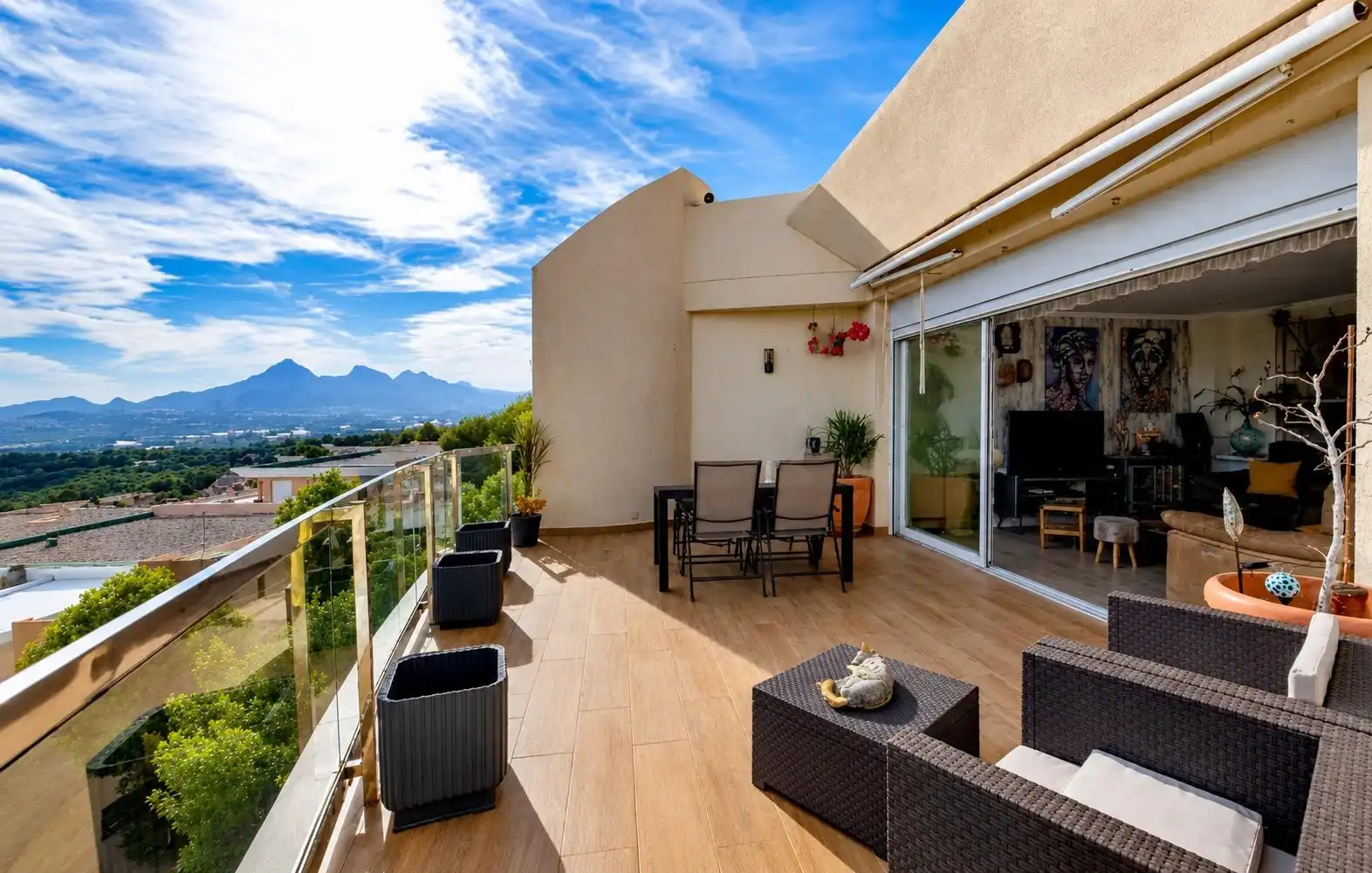 Terraza de Ático en venta en Altea con Aire acondicionado, Calefacción y Jardín privado