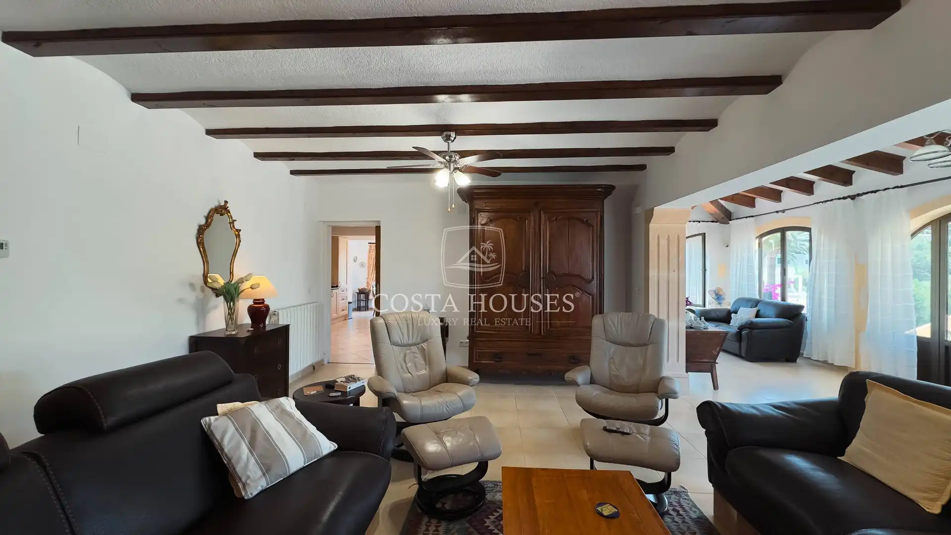 Living room of Houses for sale in Jávea / Xàbia  with Air Conditioner, Private garden and Terrace